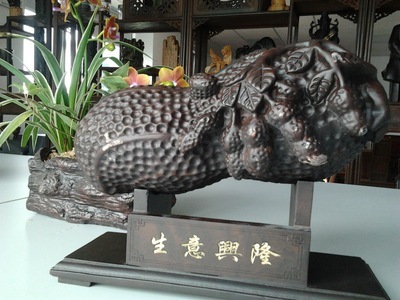 【厂家直销 红木工艺品 非洲黑檀 玉如花生】价格,厂家,图片,木质、竹质工艺品,冠佑(厦门)进出口-