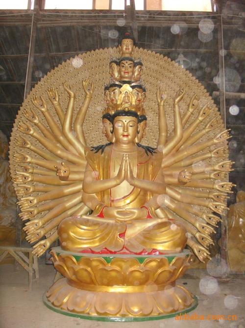 供应千手观音 佛像 铜雕 各类雕塑 玻璃钢 工艺品(图)生产厂家,供应