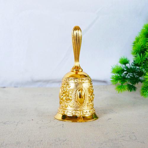 玫瑰花摇铃手工碰钟碰铃瑜伽铃铛圣诞复古手摇金属工艺品价格,厂家